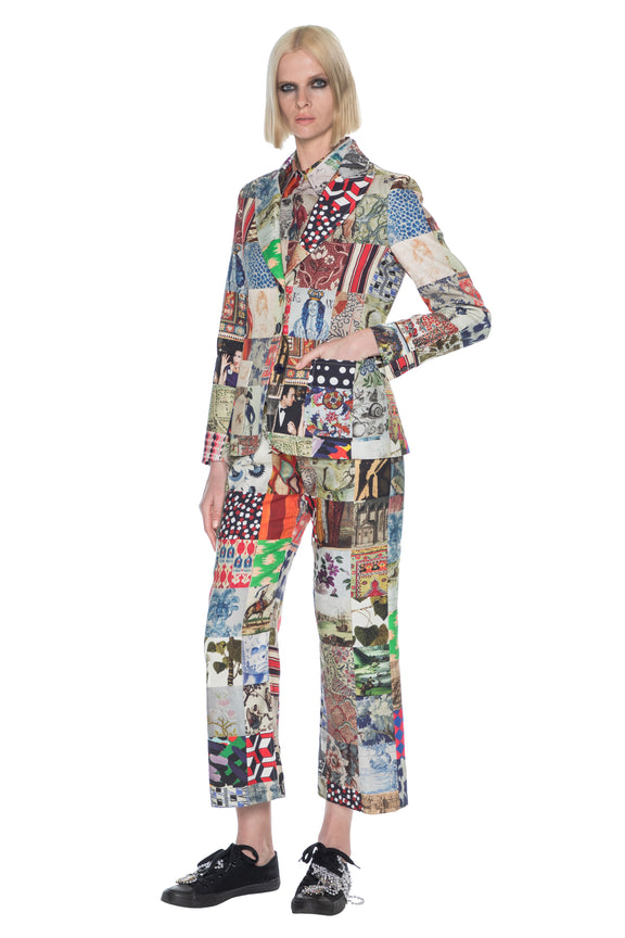 'BLOOMSBURY COLLAGE' PATCH POCKET JACKET - JACKETS - Libertine