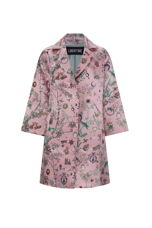 'Pauline De Rothschild' Notched Lapel Coat - - Libertine