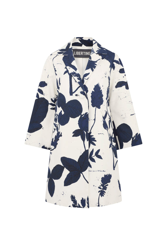 'Cyanotypes' Notched Lapel Coat - - Libertine - Main image