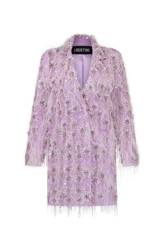 EMBELLISHED DOUBLE BREASTED COAT - - Libertine - Main image