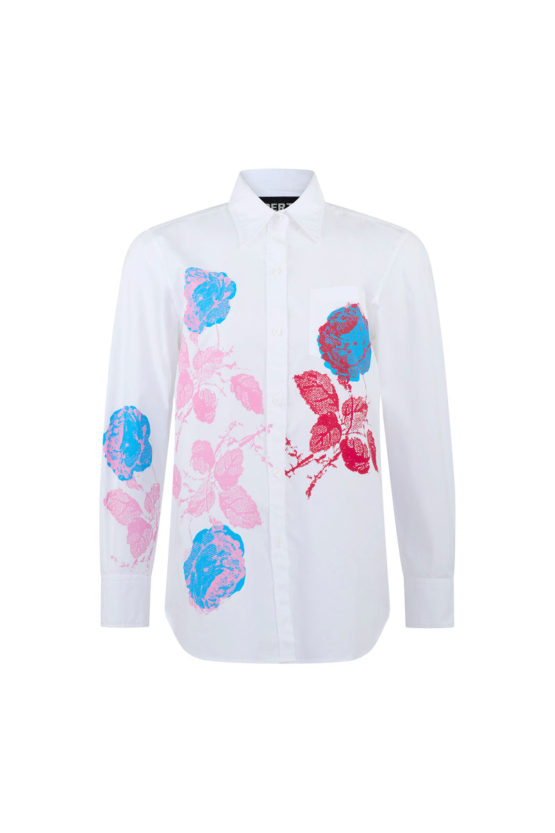 BLUE 'STONE ROSES' NEW CLASSIC SHIRT - - Libertine
