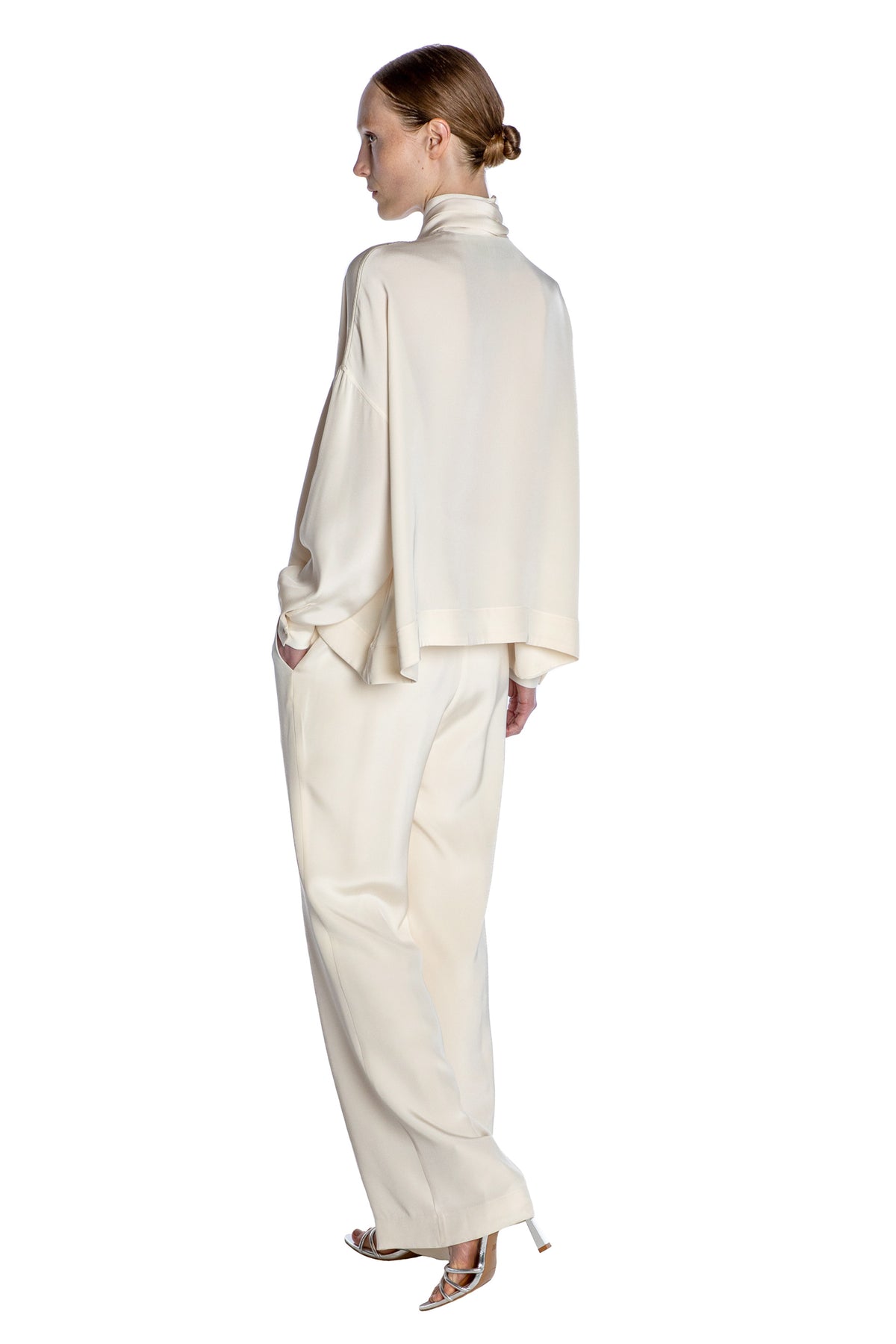 'Powdered Sugar' Tie Blouse - - Libertine
