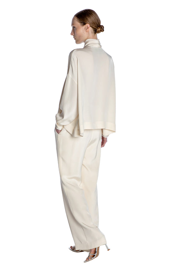 'Powdered Sugar' Tie Blouse - - Libertine