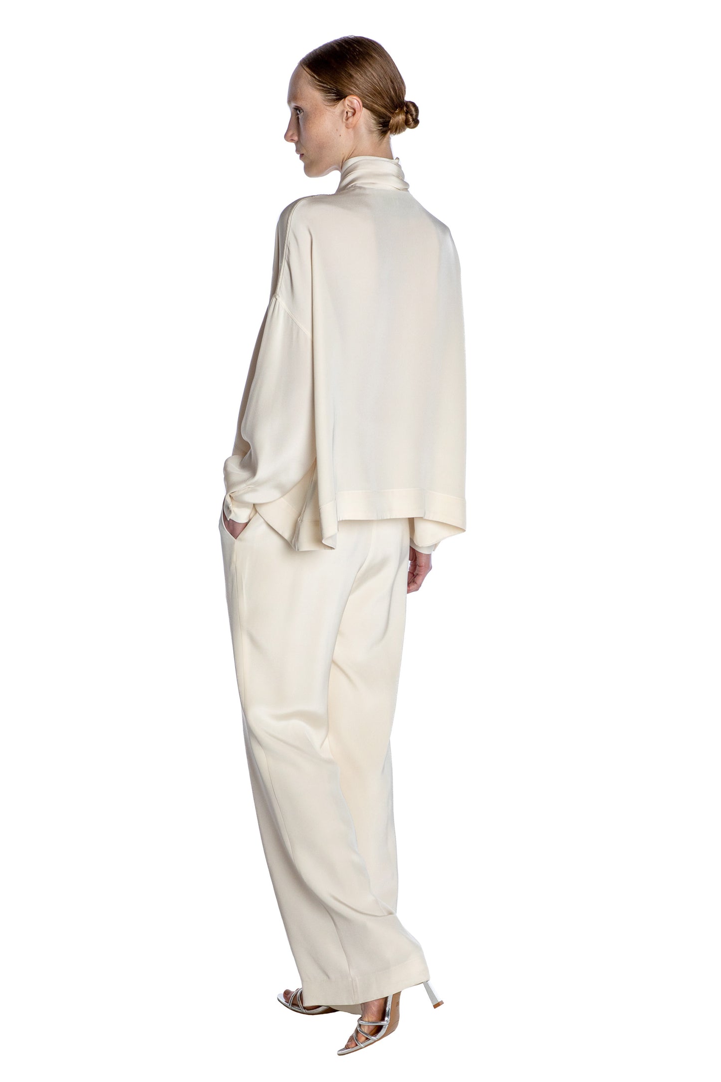 'Powdered Sugar' Tie Blouse - - Libertine