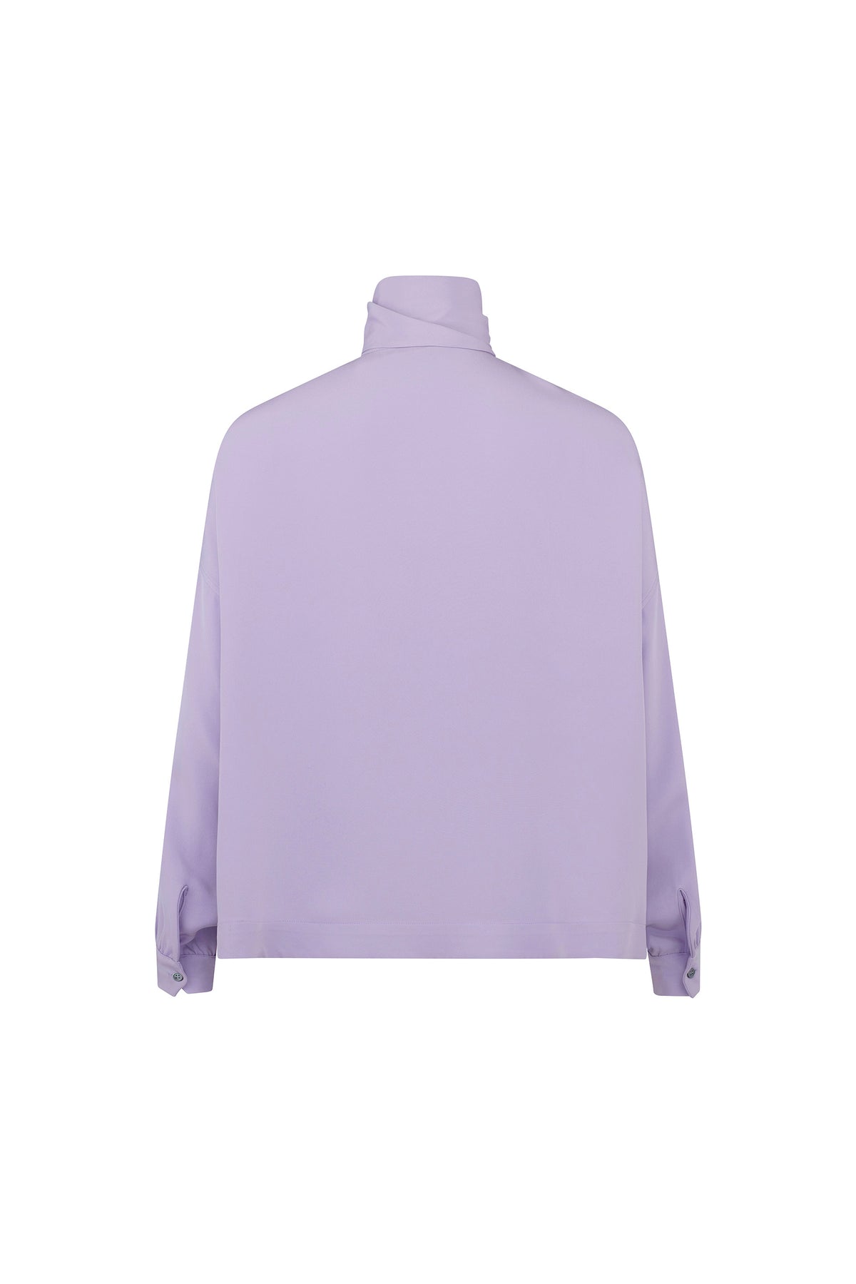 'Powdered Violet' Tie Blouse - - Libertine
