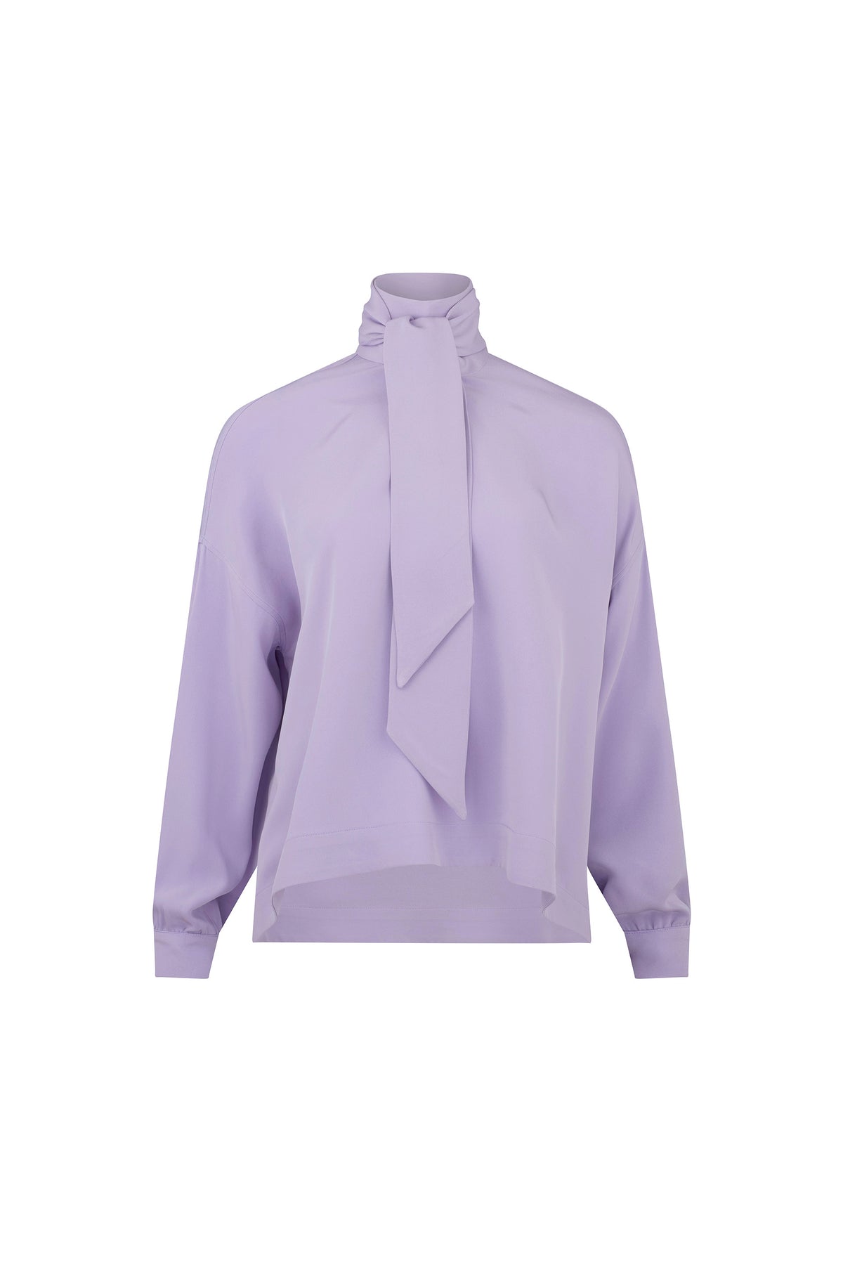 'Powdered Violet' Tie Blouse - - Libertine