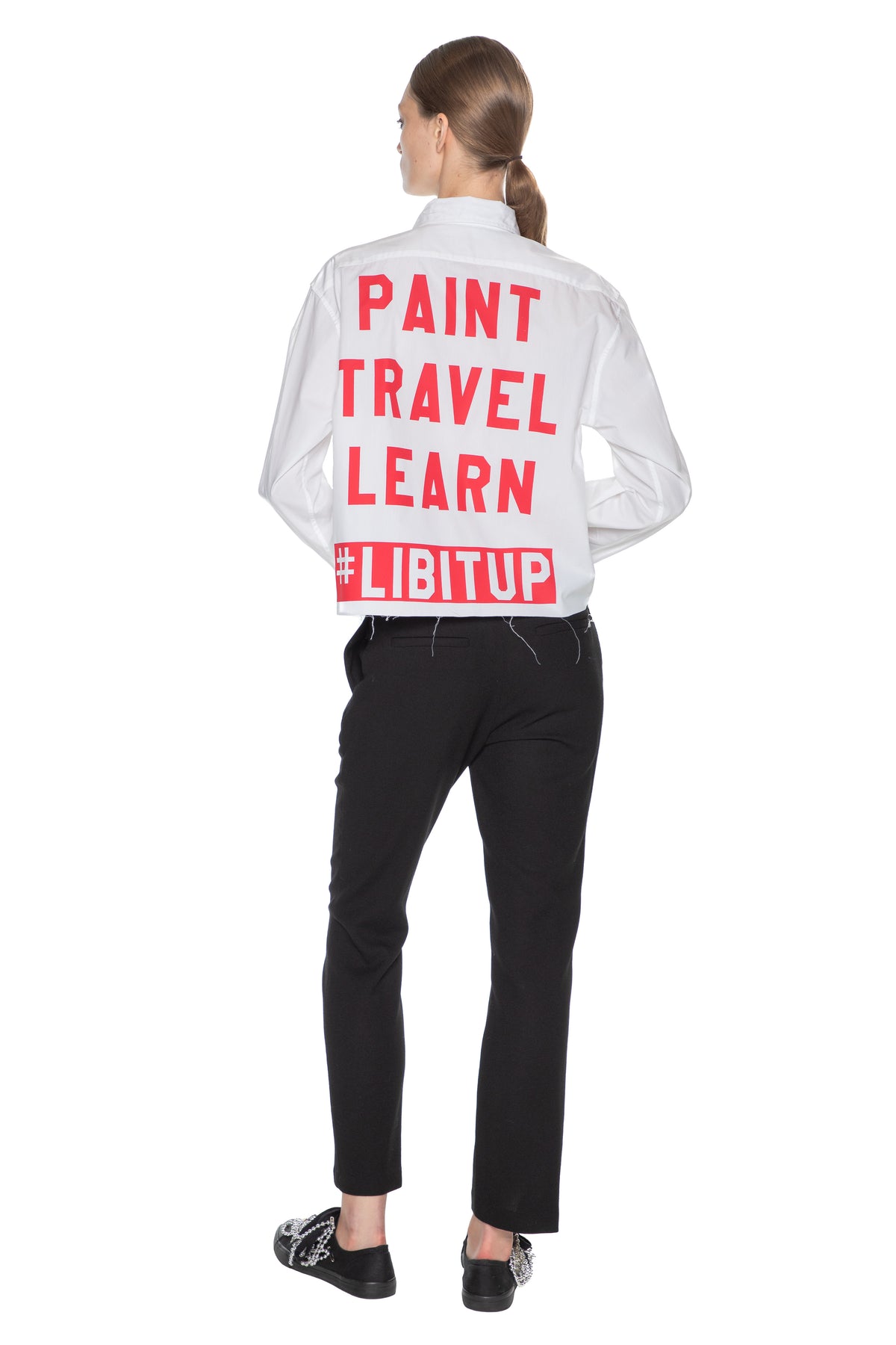 'PTL' CROPPED CLASSIC SHIRT -  - Libertine