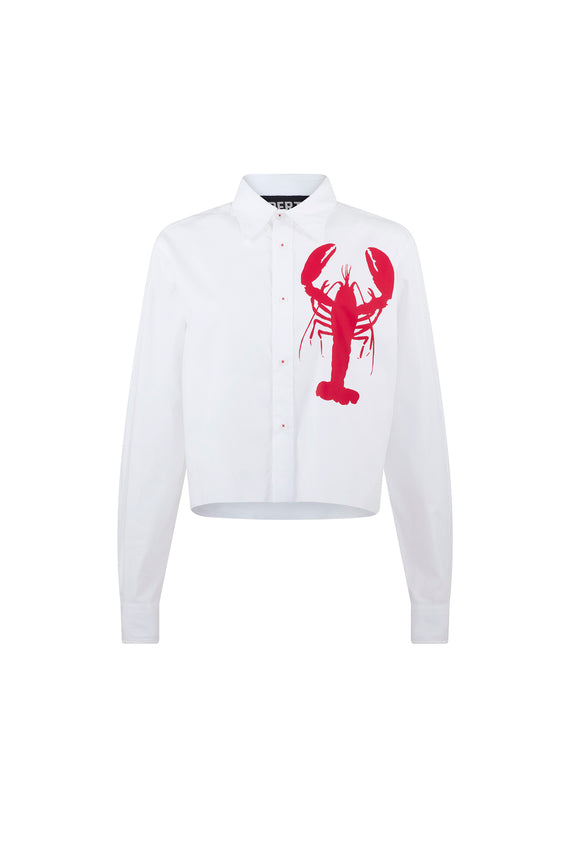 'LIB LOV LOB' CROPPED CLASSIC SHIRT - - Libertine - Main image