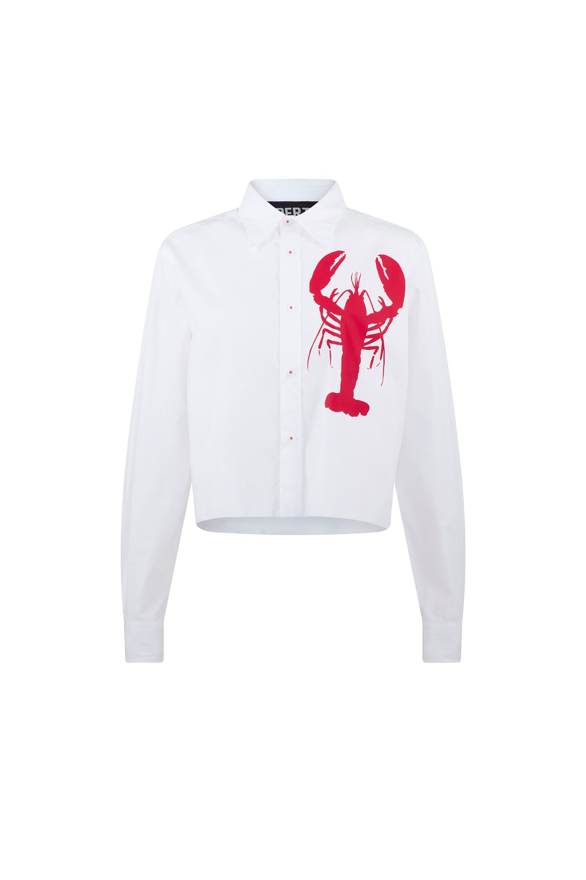 'LIB LOV LOB' CROPPED CLASSIC SHIRT - - Libertine