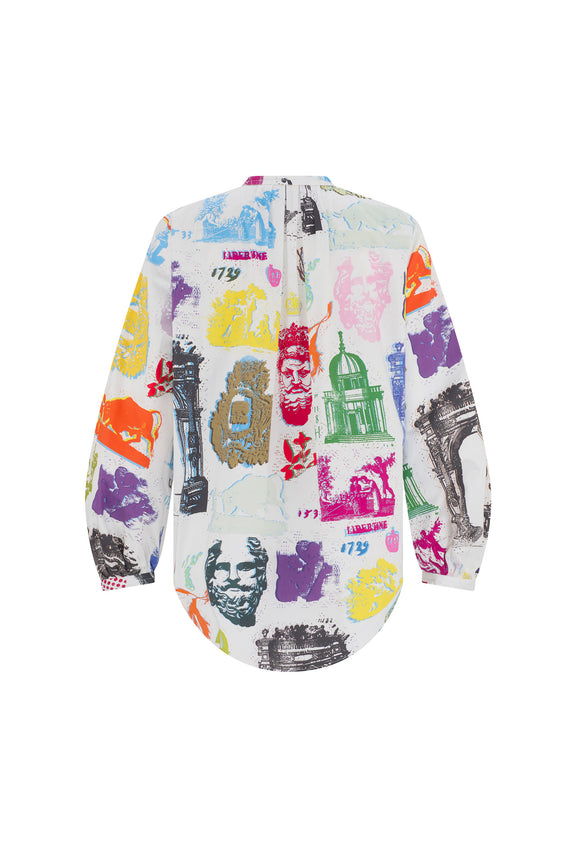 'L'ARC DE LIBERTINE' PUFF SLEEVE TUNIC - - Libertine