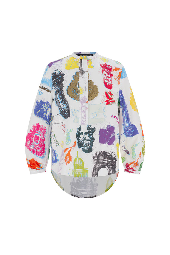 'L'ARC DE LIBERTINE' PUFF SLEEVE TUNIC - - Libertine - Main image