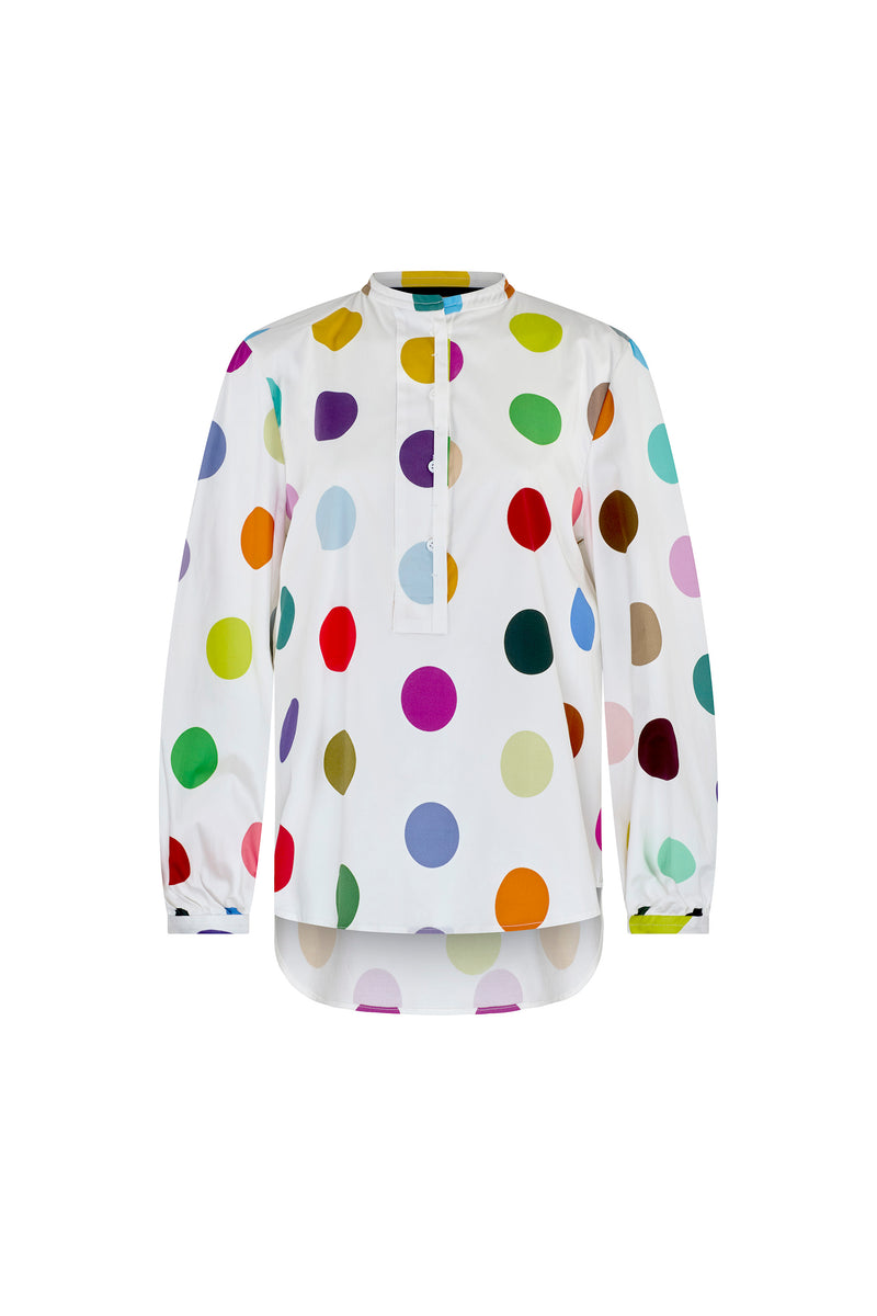 'SPOTS' PUFF SLEEVE TUNIC - - Libertine