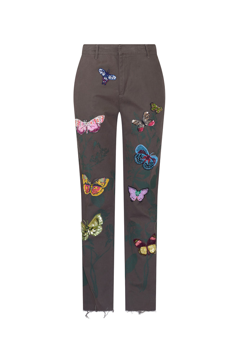 'Millions of Butterflies' Women's Chinos - - Libertine
