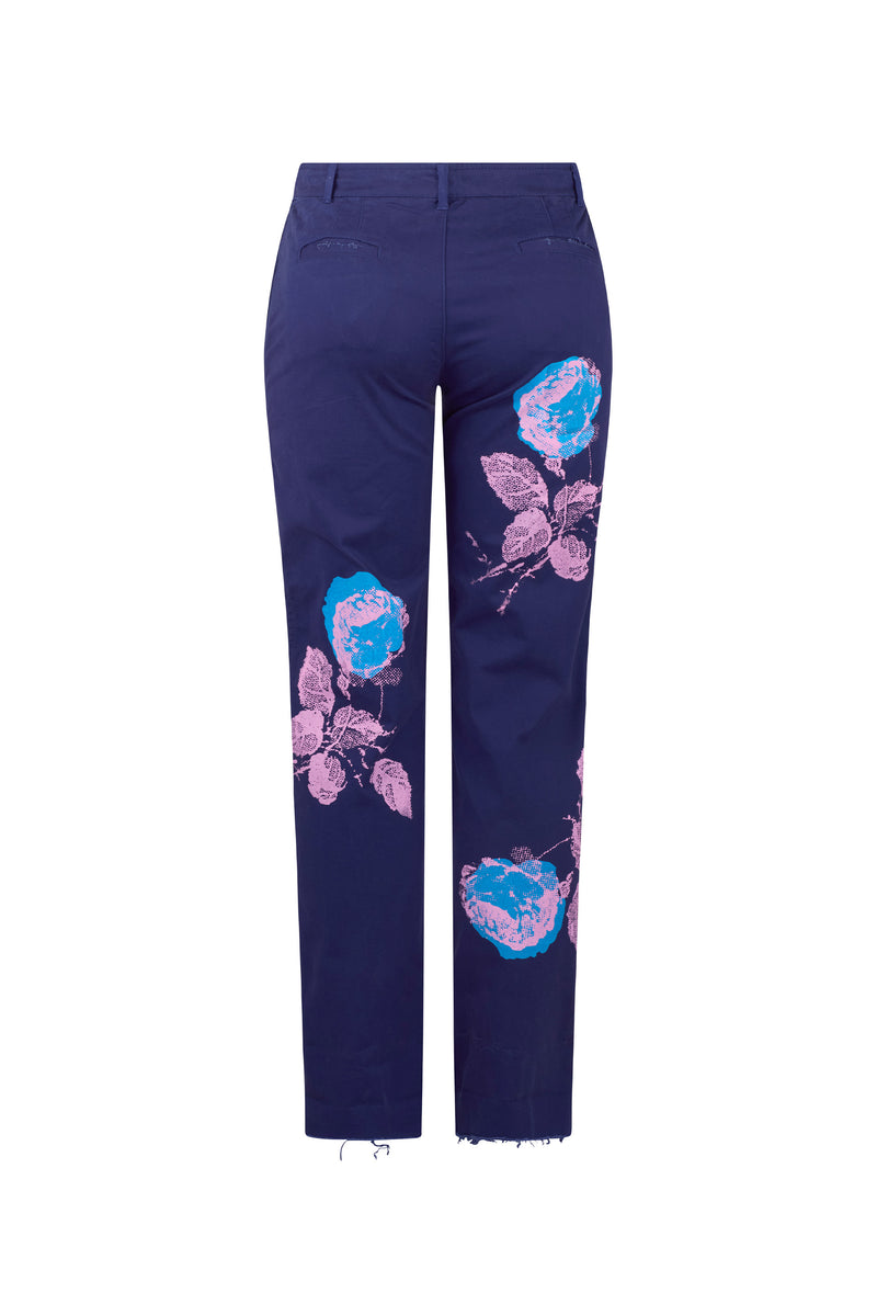 'STONE ROSES' WOMEN'S NAVY CHINOS - - Libertine