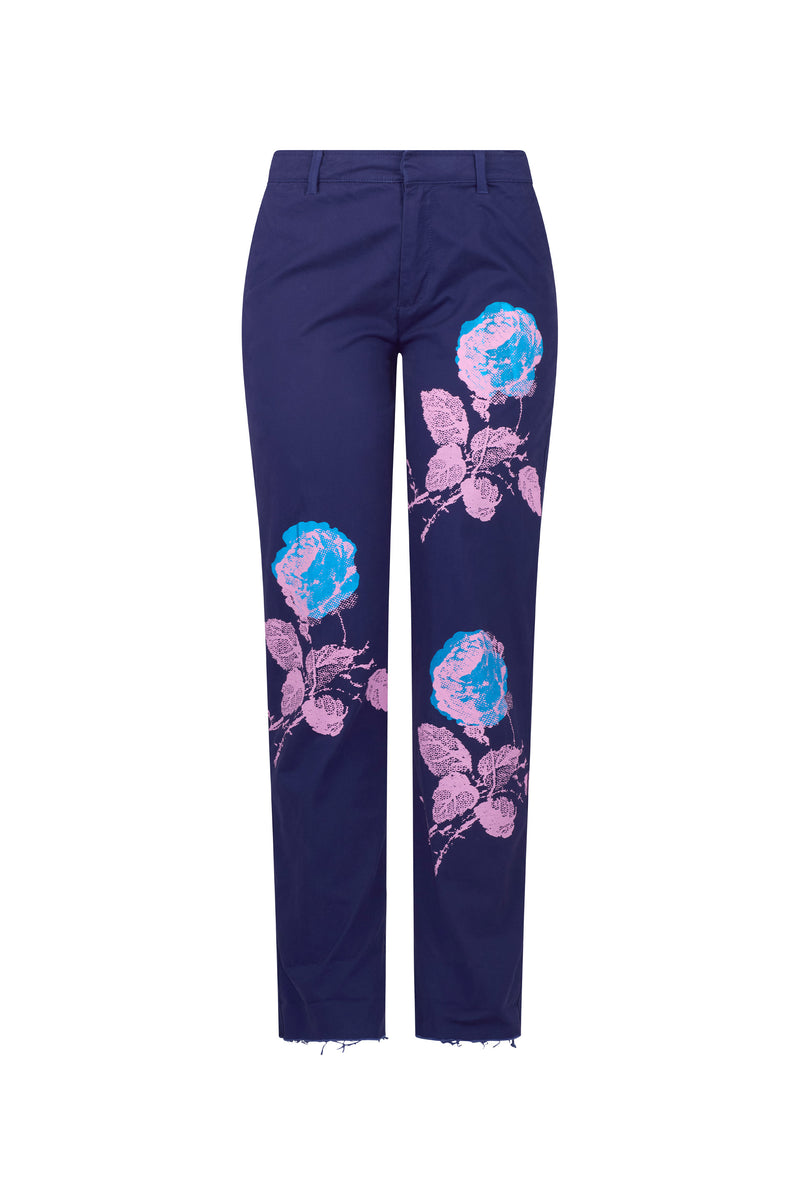 'STONE ROSES' WOMEN'S NAVY CHINOS - - Libertine