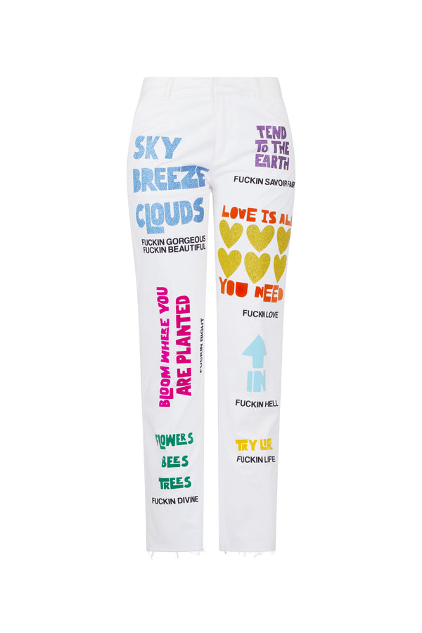 'NUNS THE WORD' WOMEN'S CHINOS - - Libertine
