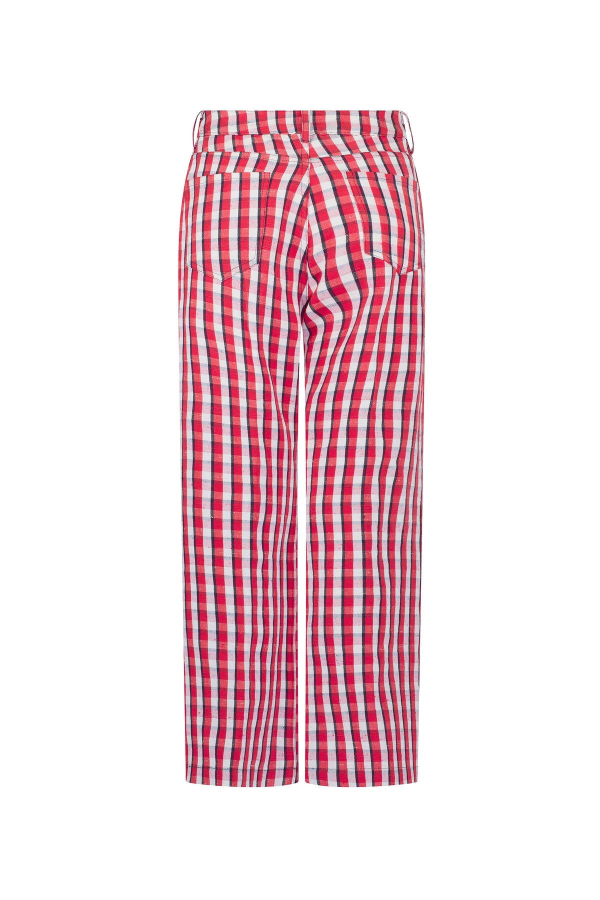 'LADYBUG SUMMER CHECK' CROPPED WIDE LEG PANT - - Libertine