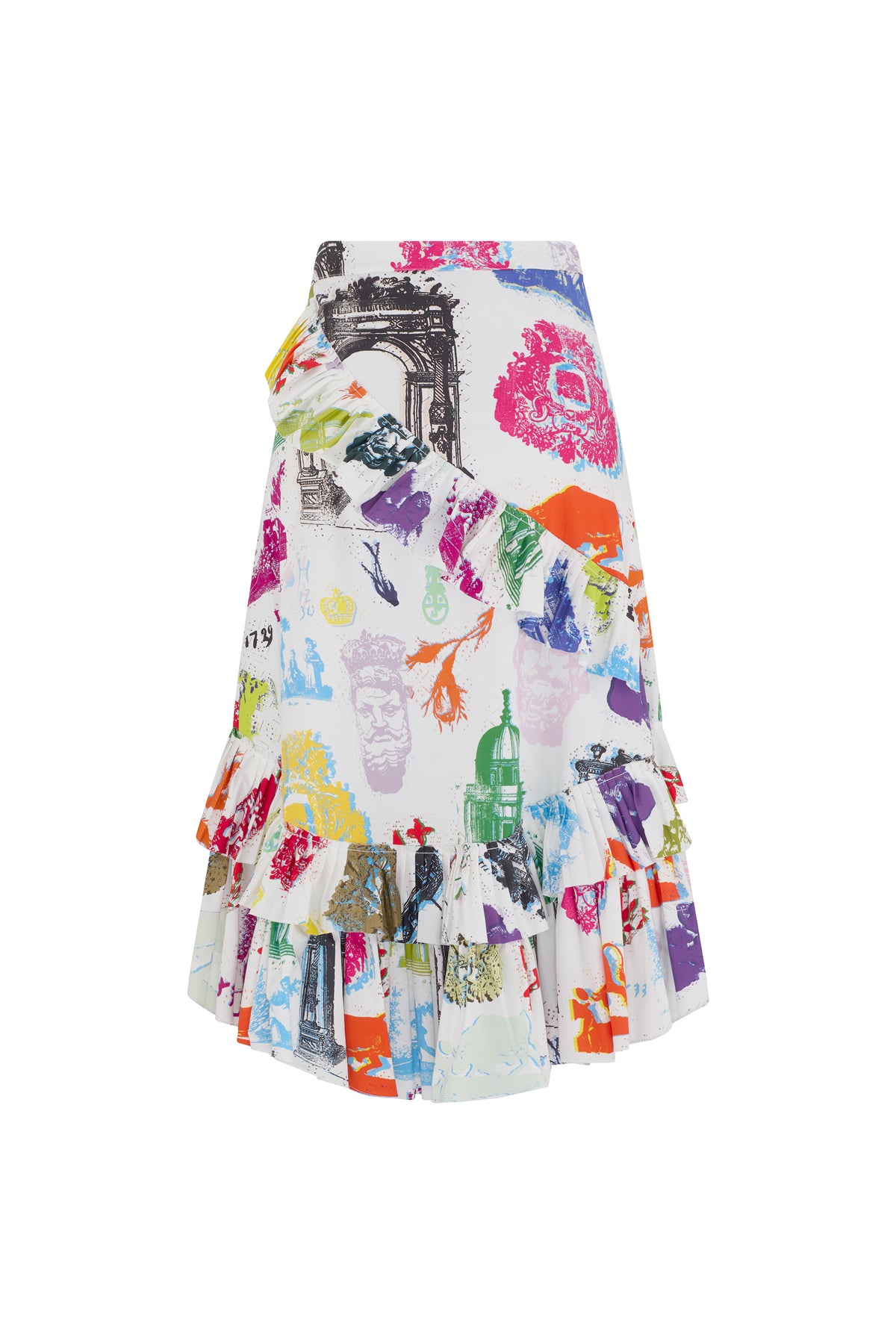'L'ARC DE LIBERTINE' SUMMER RUFFLED SKIRT - - Libertine