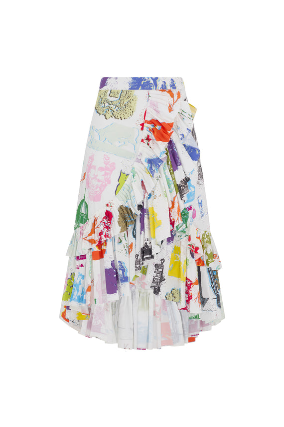 'L'ARC DE LIBERTINE' SUMMER RUFFLED SKIRT - - Libertine - Main image