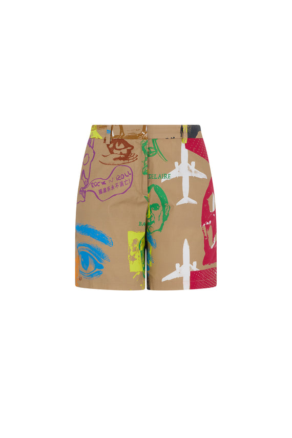 'LIBERTINE SILK SCREENS' WOMEN'S SHORT - - Libertine - Main image
