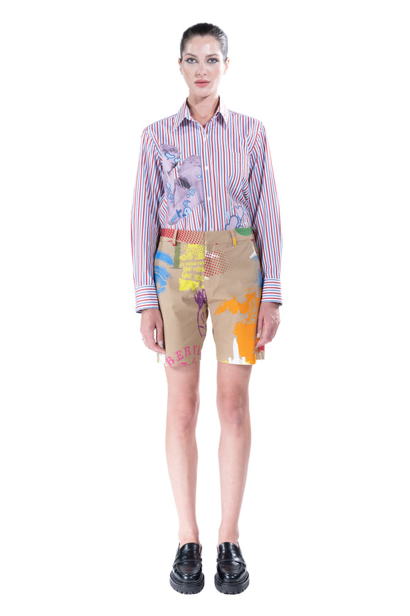 'LIBERTINE SILK SCREENS' WOMEN'S SHORT -  - Libertine