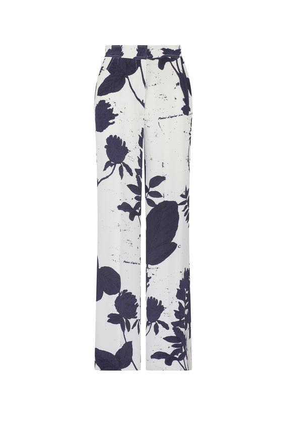 'CYANOTYPES' NEW WIDE LEG PANTS - - Libertine - Main image
