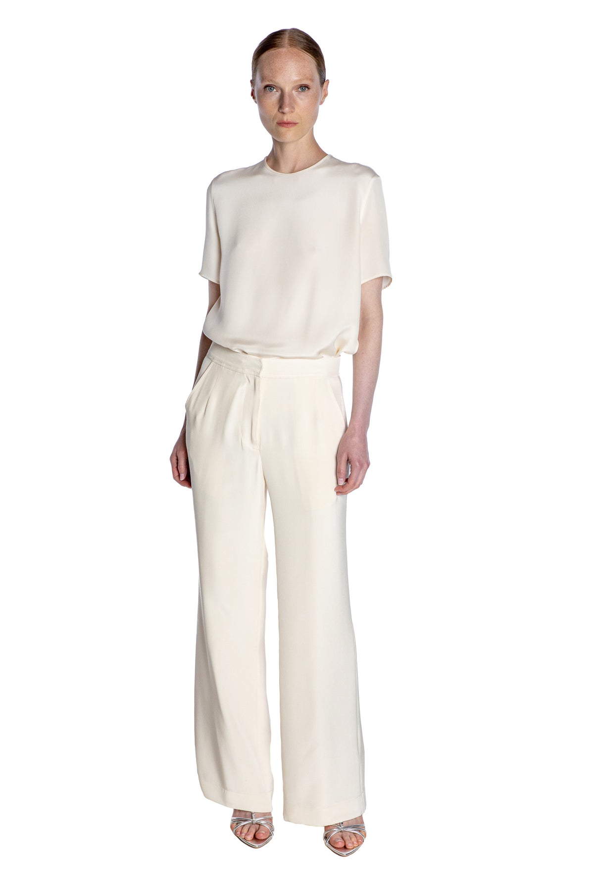 'Powdered Sugar' Wide Leg Pants - - Libertine