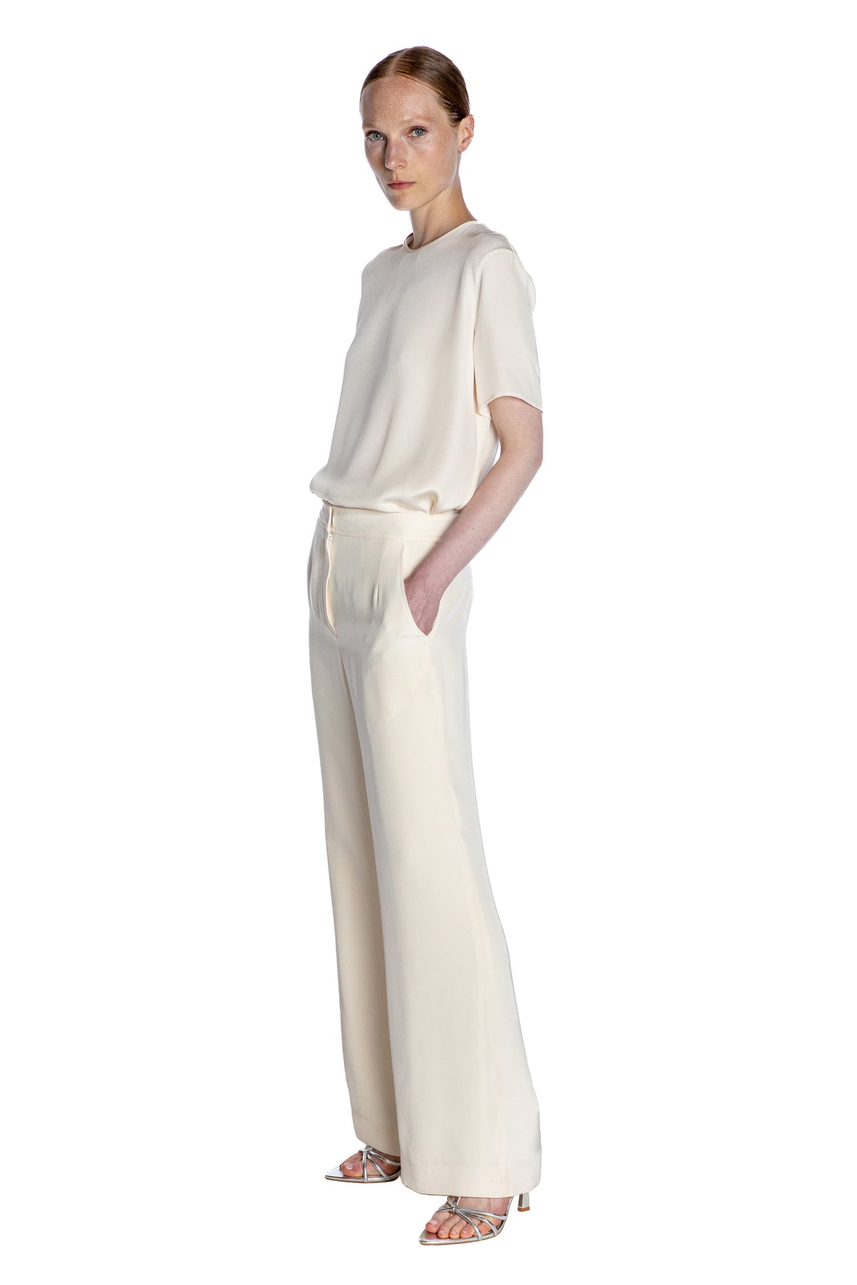 'Powdered Sugar' Wide Leg Pants - - Libertine