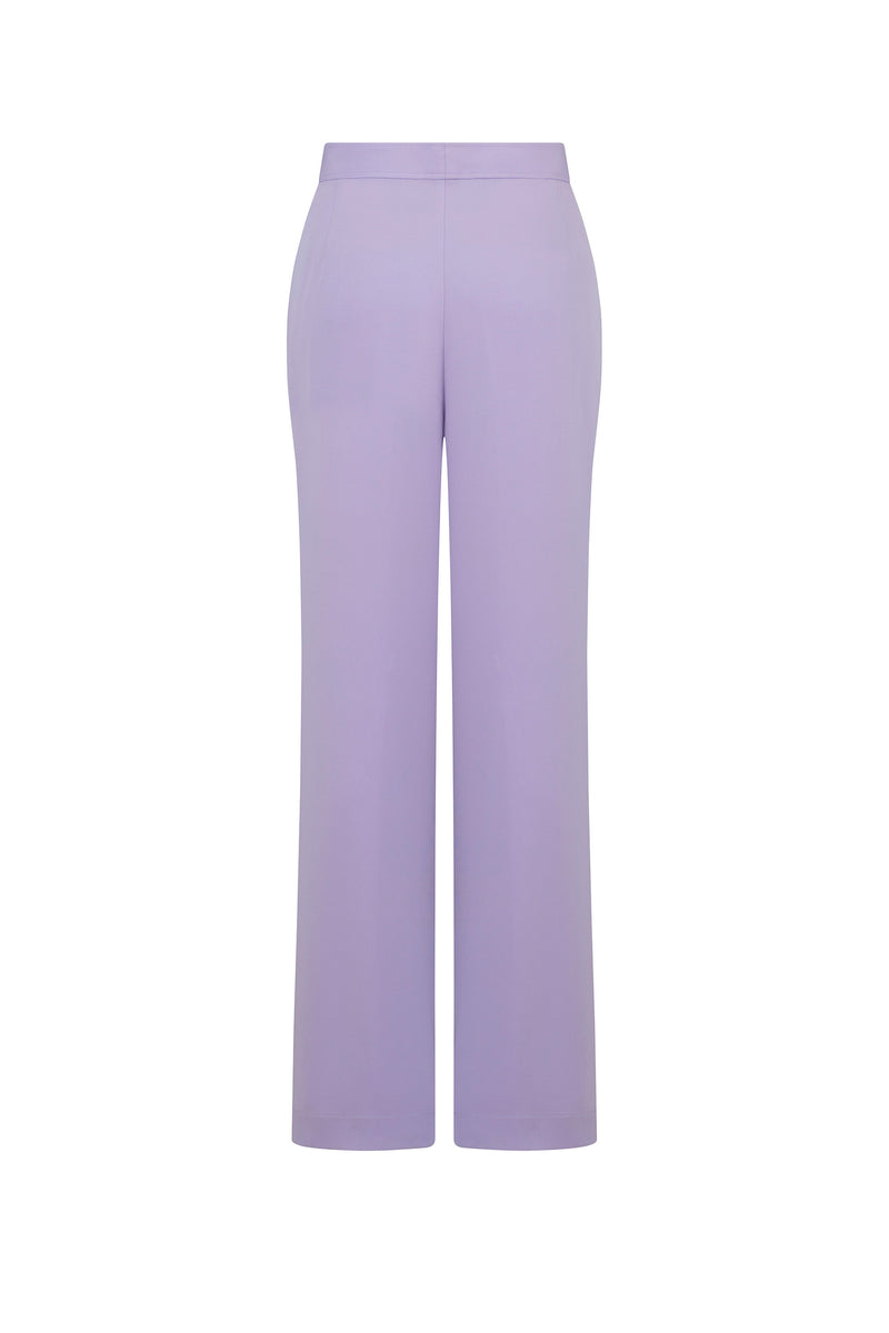 'Powdered Violet' Wide Leg Pants - - Libertine