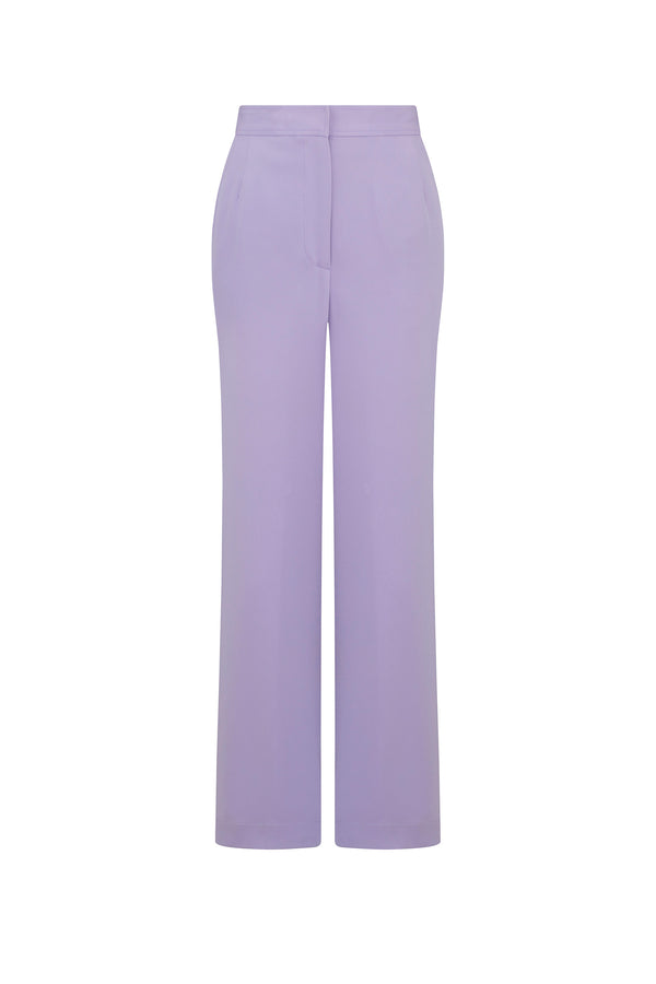 'Powdered Violet' Wide Leg Pants - - Libertine