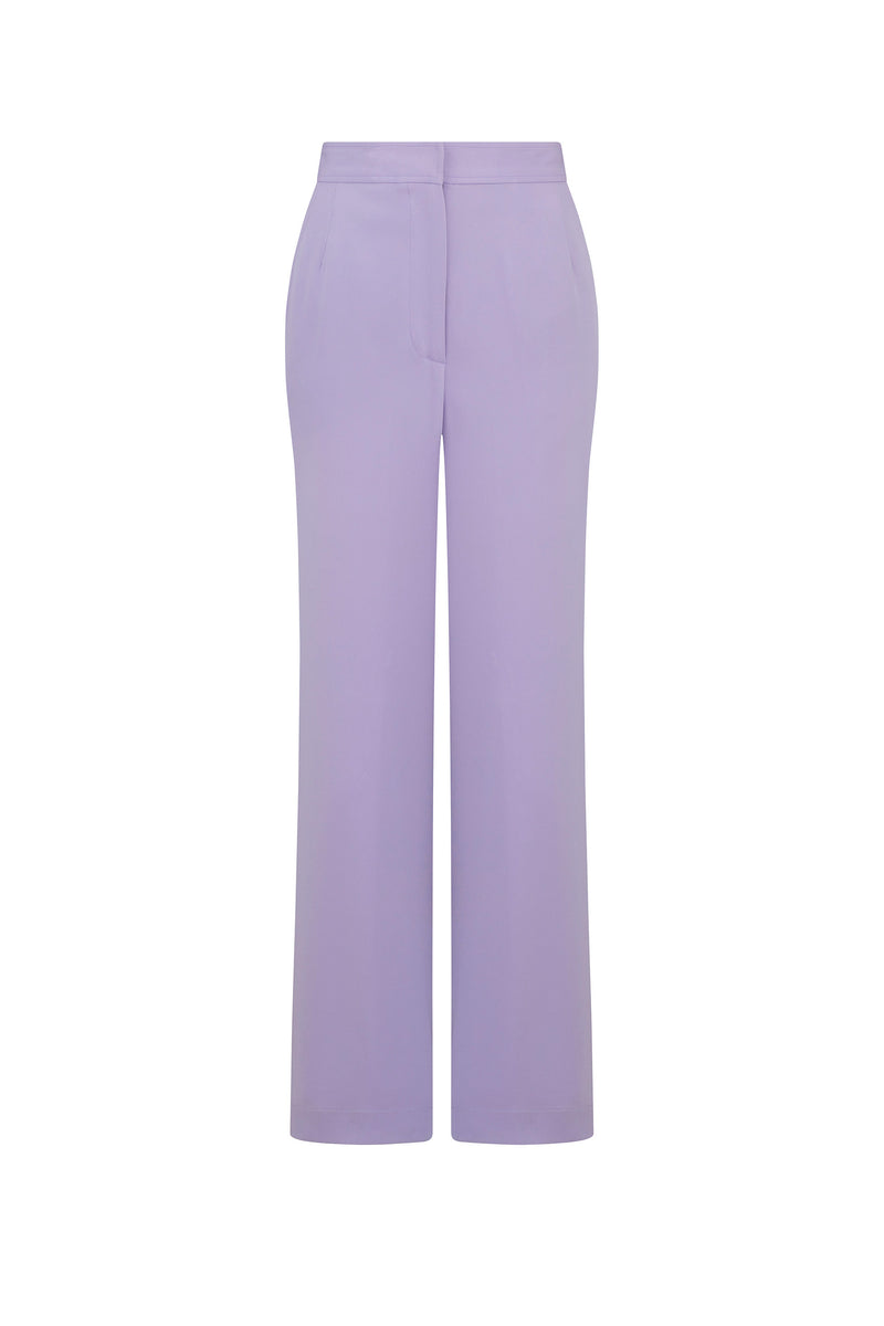 'Powdered Violet' Wide Leg Pants - - Libertine