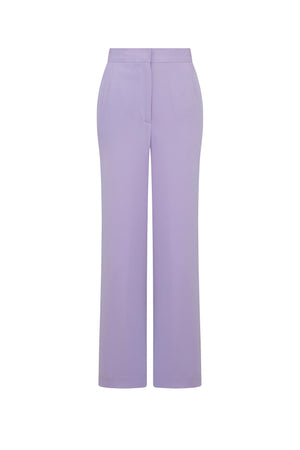 'Powdered Violet' Wide Leg Pants