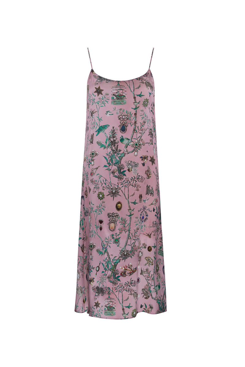 'Pauline De Rothschild' Short Slip Dress - - Libertine