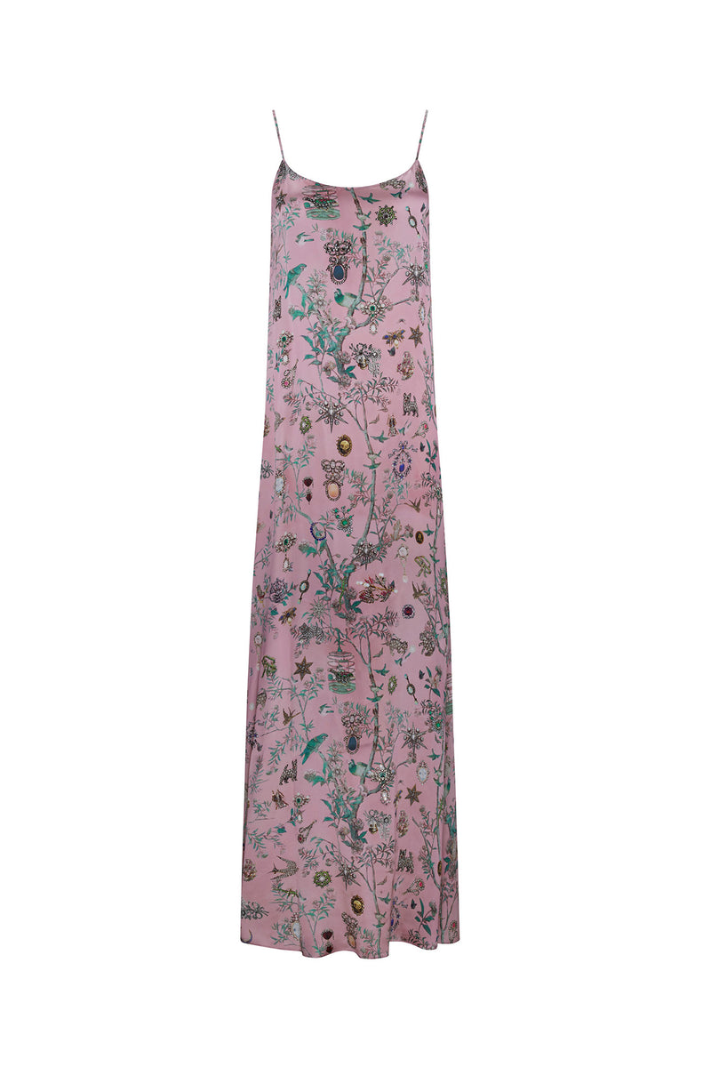 'Pauline De Rothschild' Classic Slip Dress with Crystals - DRESSES - Libertine