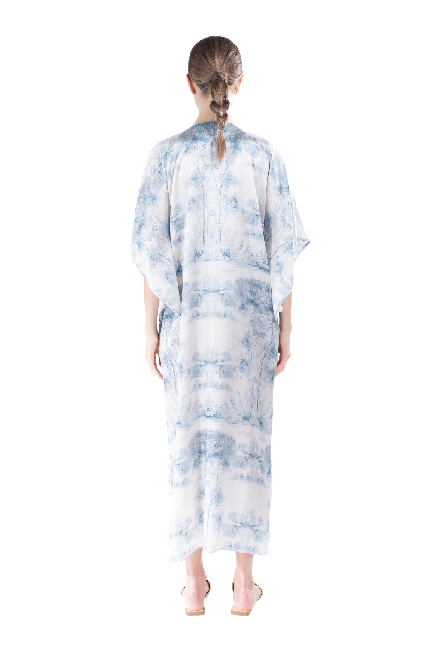 'Blue Pastoral' Kaftan Dress -  - Libertine