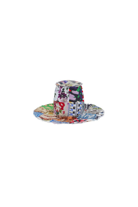 'BLOOMSBURY COLLAGE' RIVER HAT - HATS - Libertine - Main image