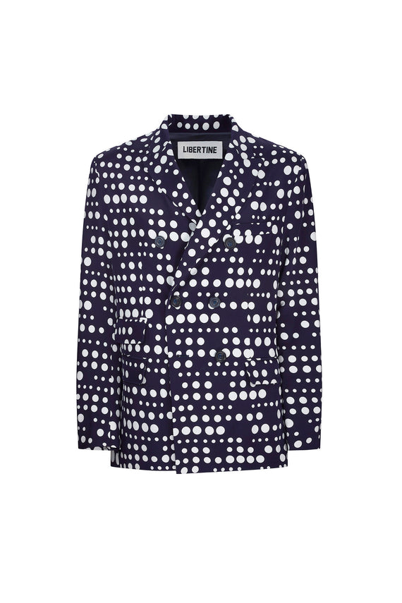 'DOT DOTISM' DOUBLE BREASTED JACKET - JACKETS - Libertine - Main image