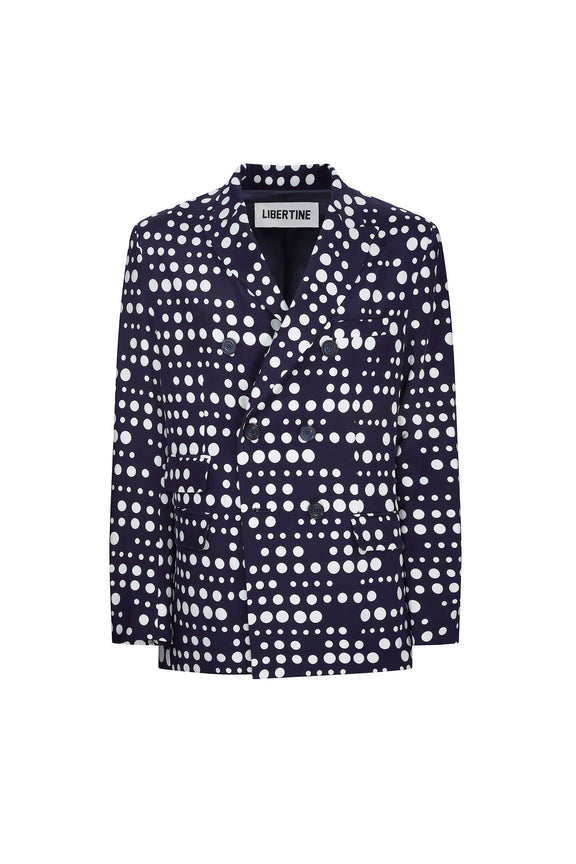 'DOT DOTISM' DOUBLE BREASTED JACKET - JACKETS - Libertine