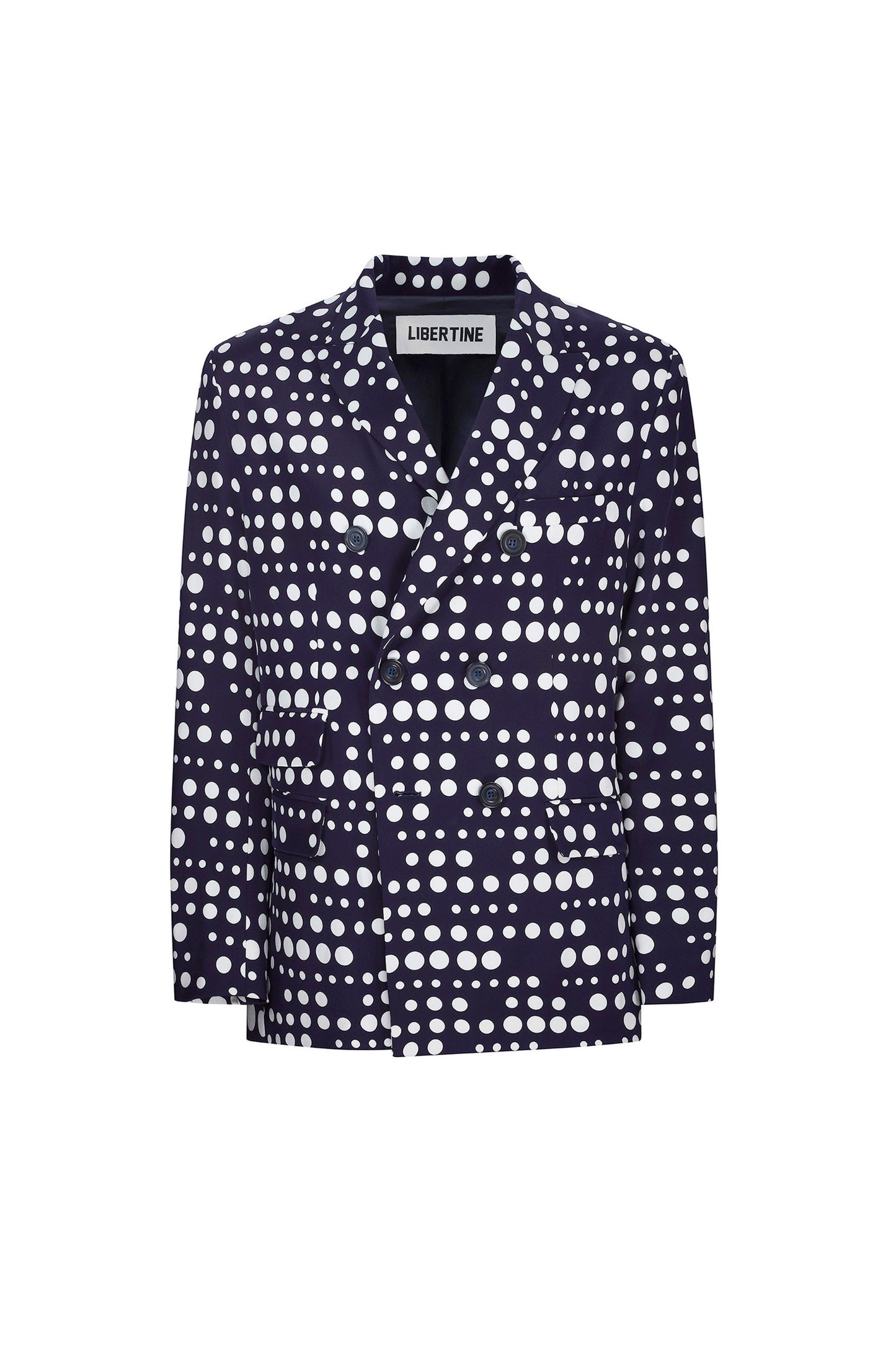 'DOT DOTISM' DOUBLE BREASTED JACKET - JACKETS - Libertine