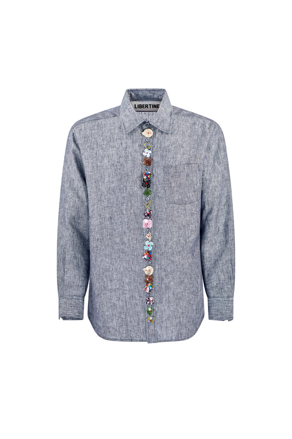 'BUTTON TOWN' CLASSIC SHIRT - CLASSIC SHIRTS - Libertine - Main image