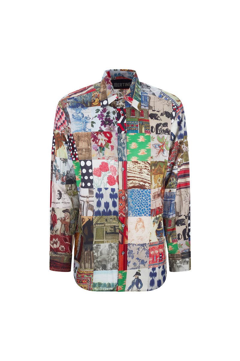 'BLOOMSBURY COLLAGE' CLASSIC SHIRT - CLASSIC SHIRTS - Libertine