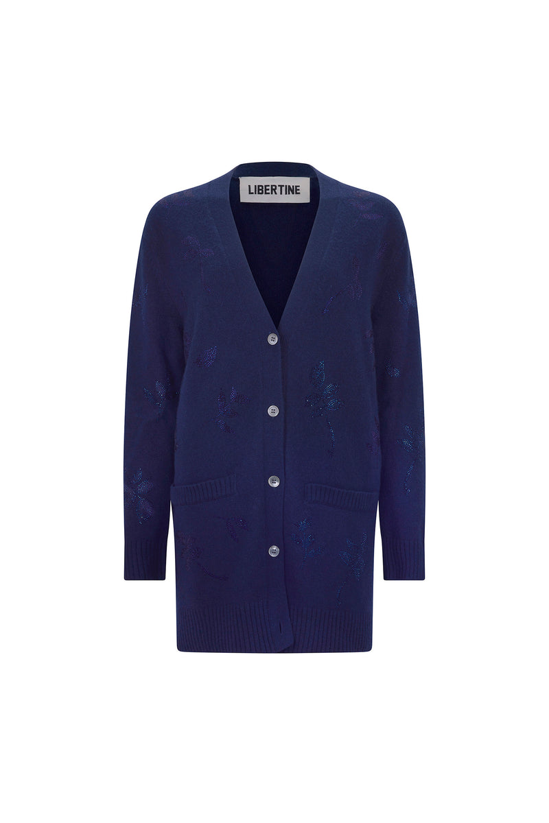'KIND OF BLUE' OVERSIZED CARDIGAN - - Libertine