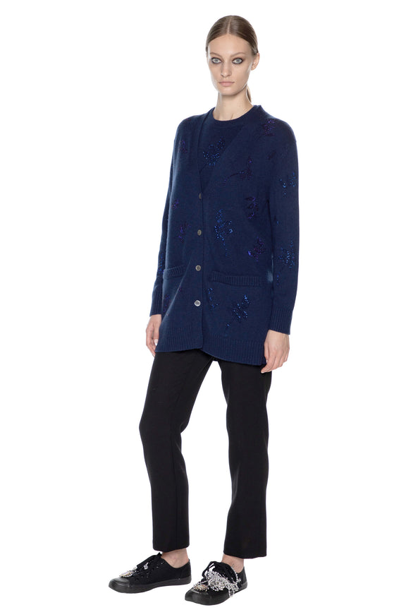 'KIND OF BLUE' OVERSIZED CARDIGAN -  - Libertine