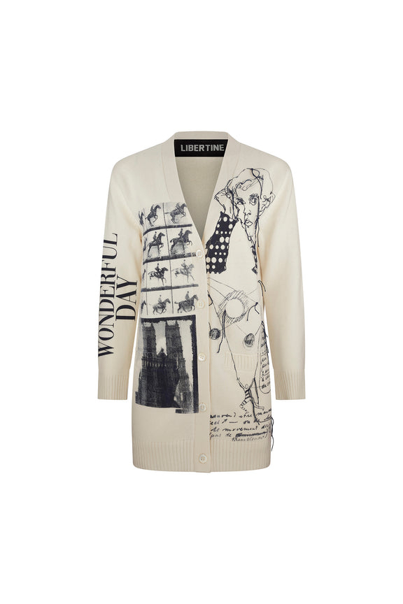 'SKETCHY' OVERSIZED CARDIGAN -  - Libertine