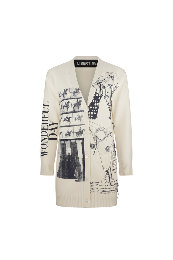 'SKETCHY' OVERSIZED CARDIGAN - - Libertine