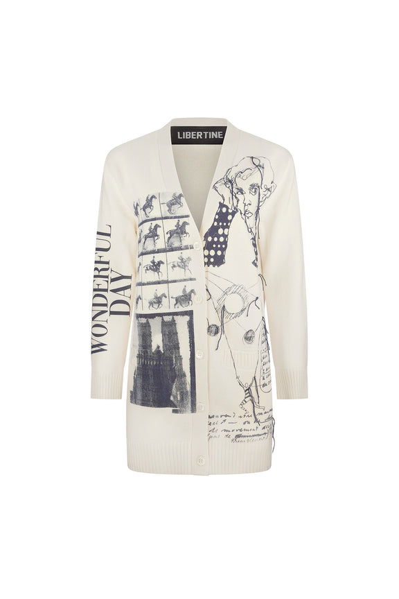 'SKETCHY' OVERSIZED CARDIGAN - - Libertine