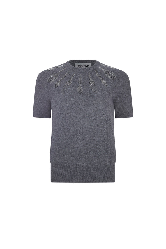 'MICHELIN STAR' SHORT SLEEVE PULLOVER - - Libertine - Main image