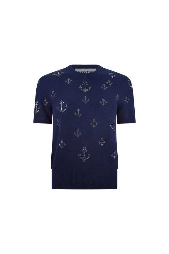 'AHOY MATEY' SHORT SLEEVE PULLOVER - Women's Knits - Libertine