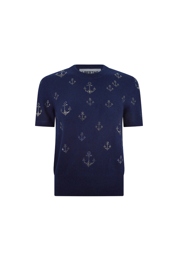 'AHOY MATEY' SHORT SLEEVE PULLOVER - Women's Knits - Libertine - Main image