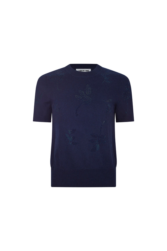 'KIND OF BLUE' SHORT SLEEVE PULLOVER -  - Libertine